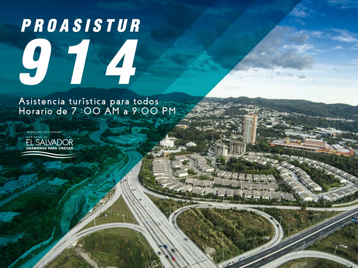 MITURElSalvador's tweet photo. #PROASISTUR Programa de atención al Turista 914 asistencia turística para todos https://t.co/VgCyCc8ieO