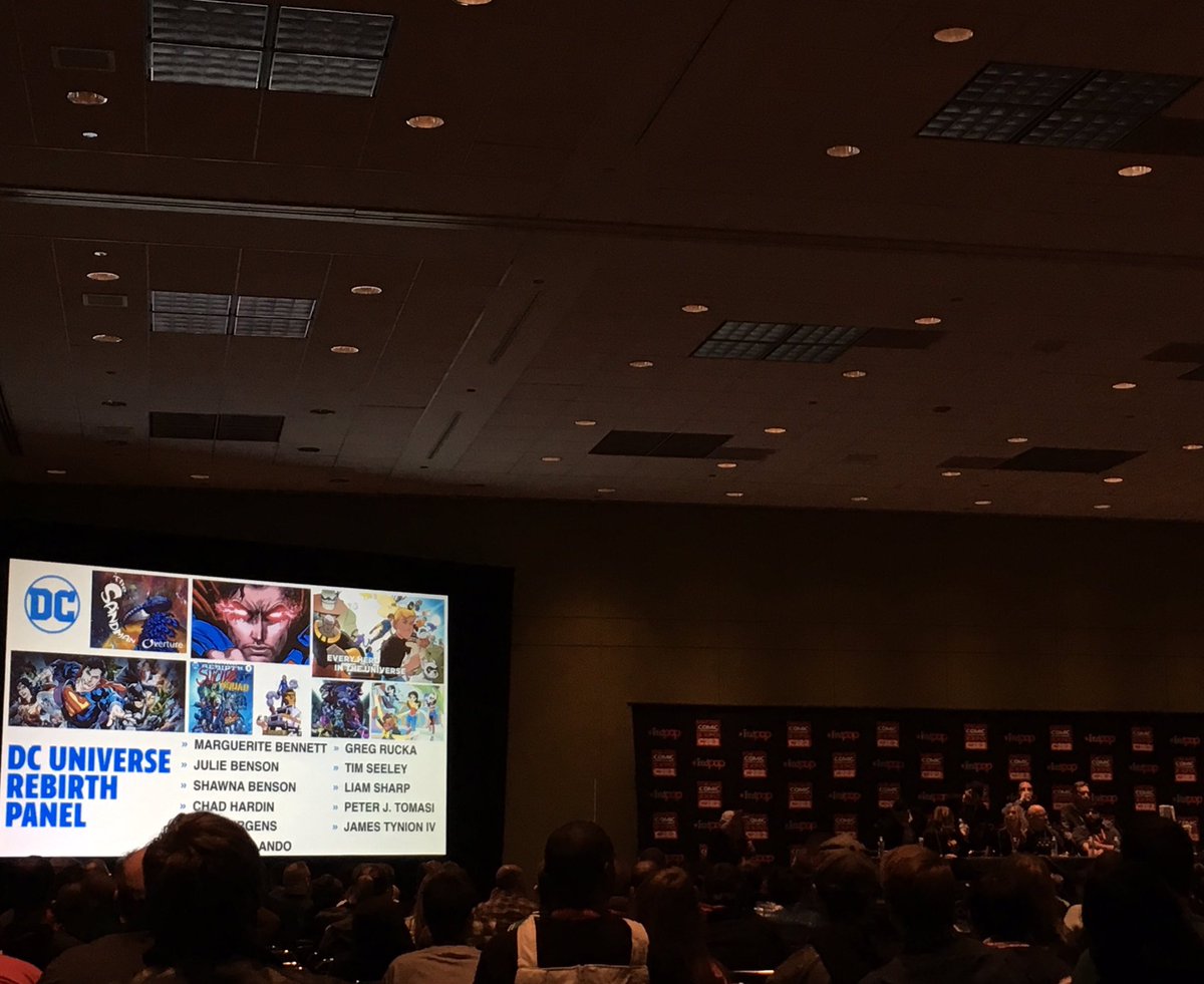 messyjessyLP's tweet photo. @DCComics Rebirth Panel @c2e2 #c2e2 https://t.co/61281x5Wbm