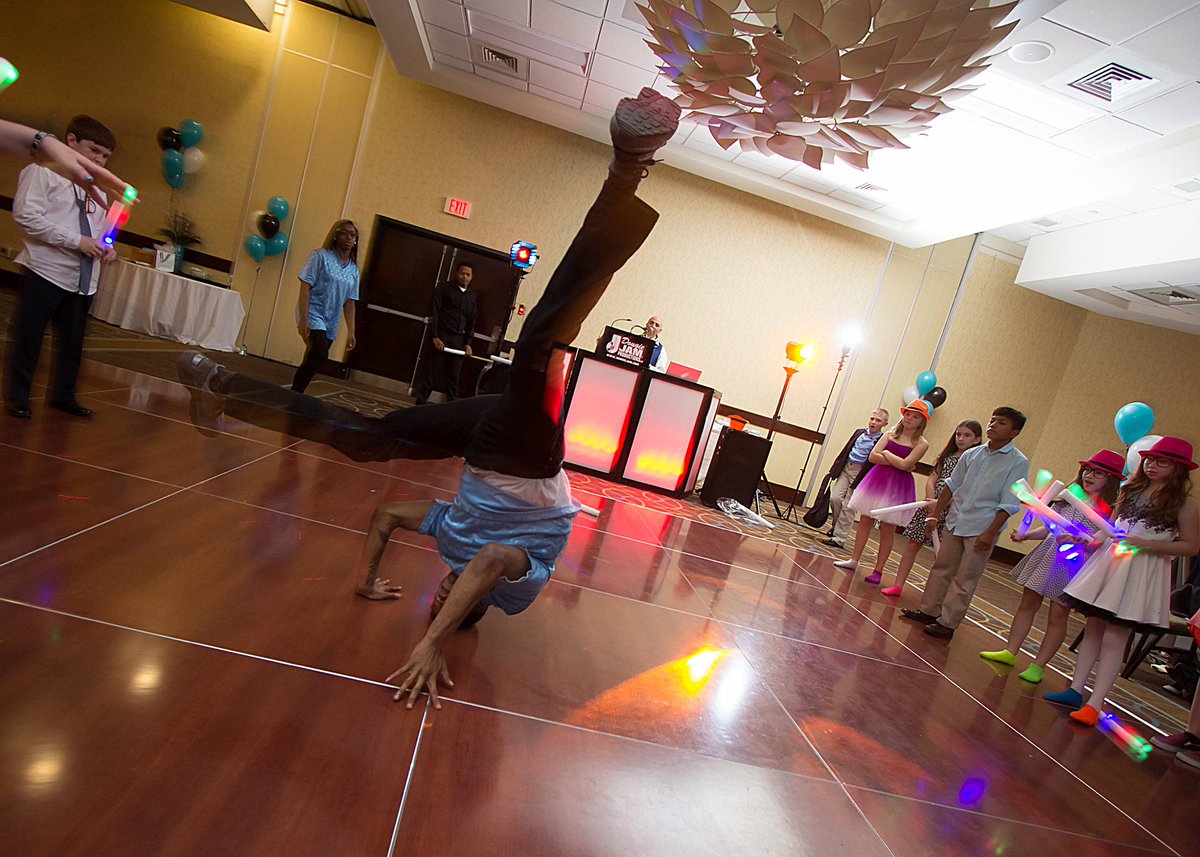 Started off a dance set with one of our amazing break dancers! Photography by Scott Roth. #DJP #ctbatmitzvahdj