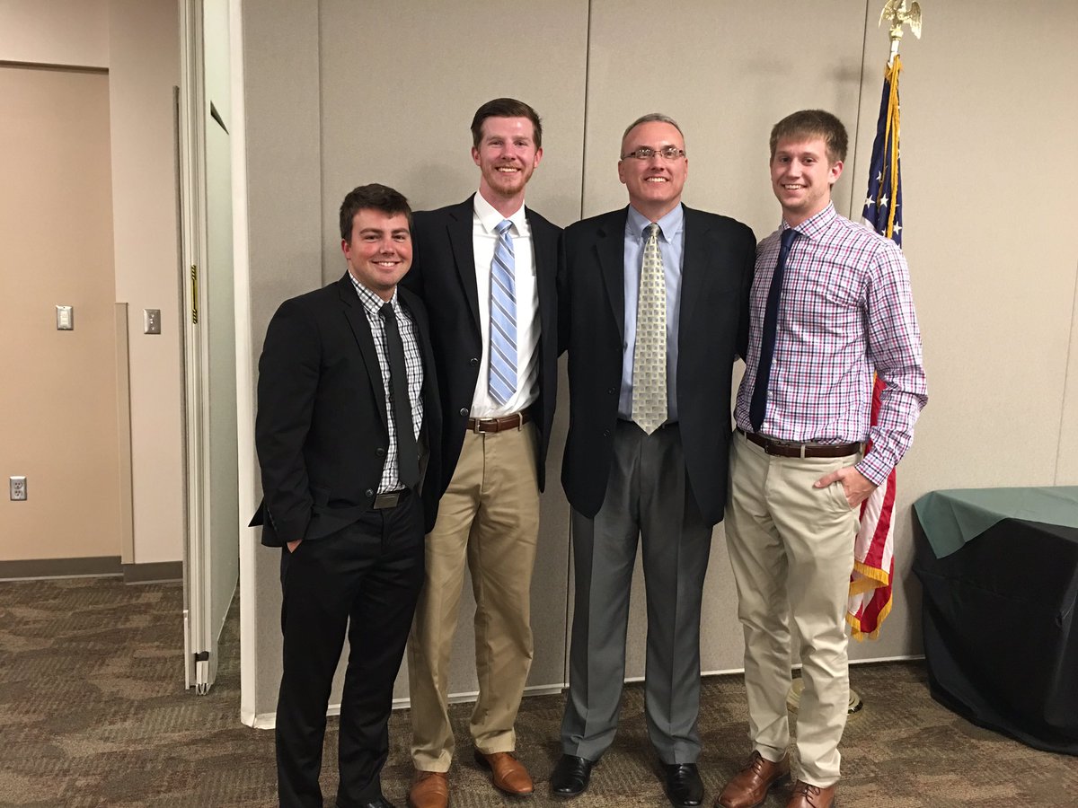 TyPlatt45's tweet photo. Another awesome season ending banquet. Super proud of these three and the impact they have made on our program! https://t.co/9KyVGY3KMm