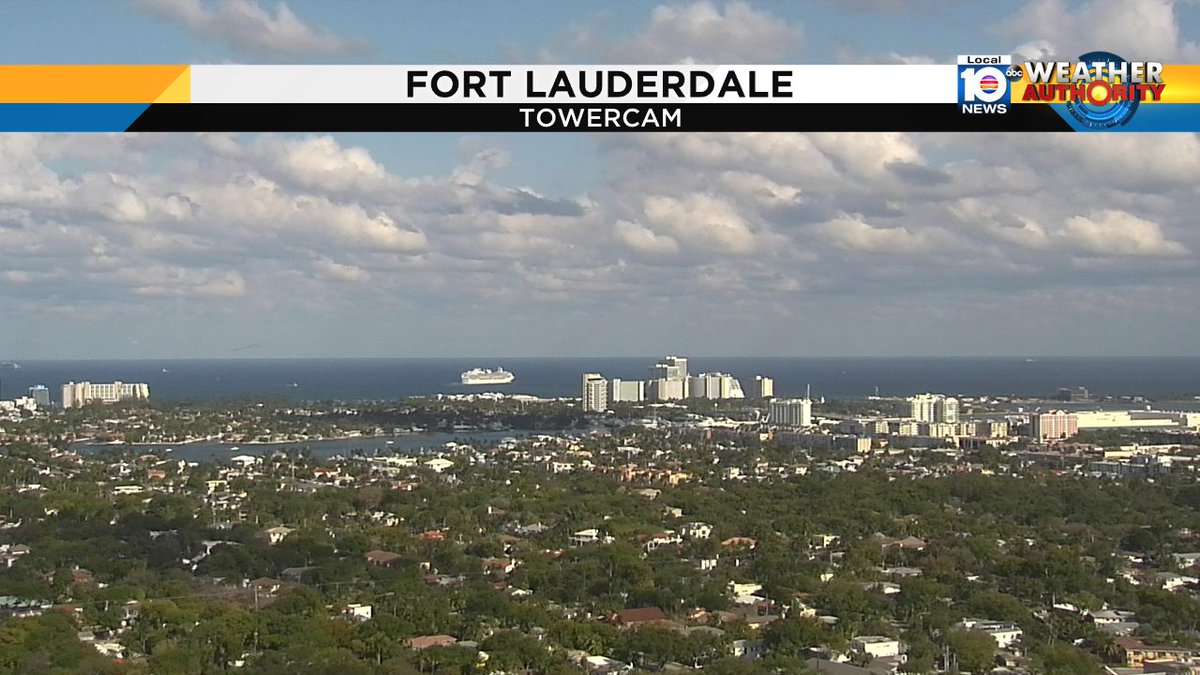 Gorgeous view from our Fort Lauderdale towercam from @TrentAricTV https://t.co/qC0Pkx2UG6