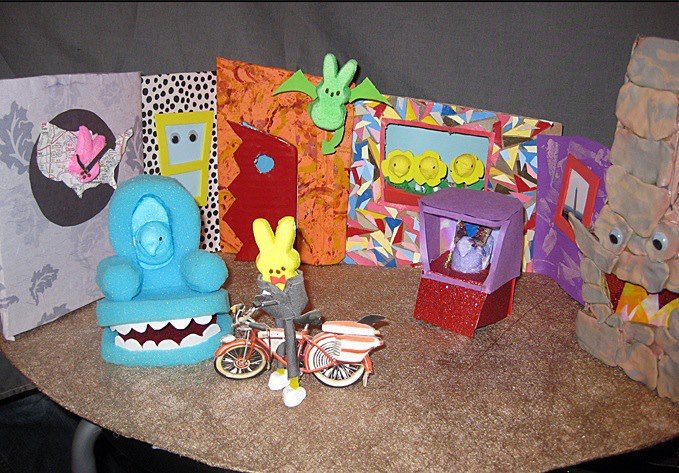 peeweeherman's tweet photo. Hey Peeps! Check out this #PeepweesPlayhouse by two great peep-le, Rebecca Cohen &amp; Emily Salomon!! 

#Easter #countdownbegins #Peeps #PWPH https://t.co/vs5V7oytia