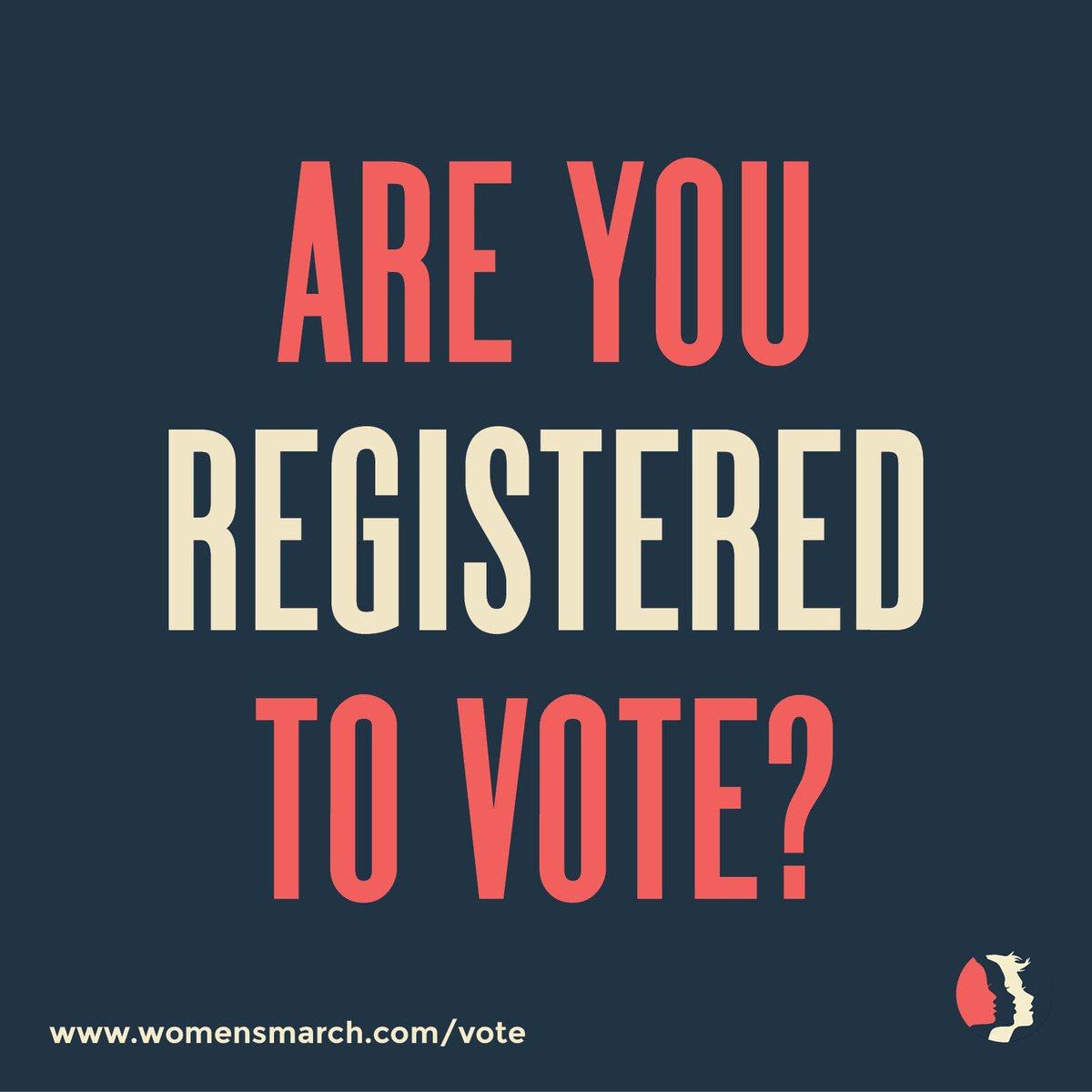 womensmarch's tweet photo. Are you? Comment below! #HearOurVote https://t.co/5pFWZS6Imu