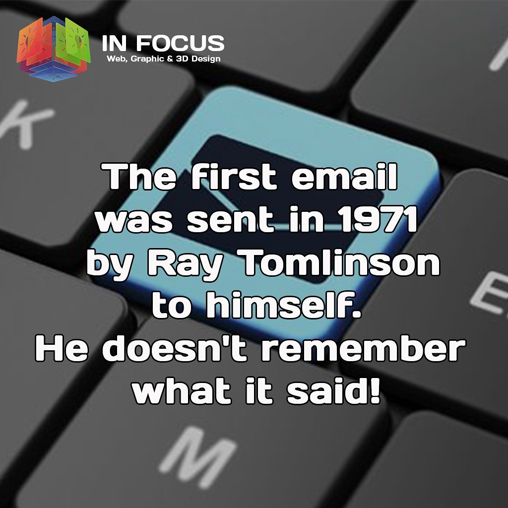 Infocusdesign3D's tweet image. The first Email probably was "Testing"
Comment what would you right?