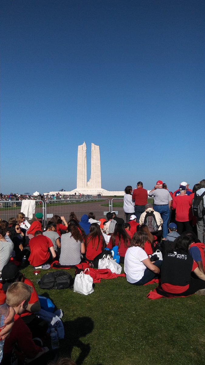 mrscwatkins's tweet photo. Many of us coulf not see but we stoll were there telling the eorld with our numbers that we are proud Canadians #wcdsbvimy100 https://t.co/AWlIj1VZRs