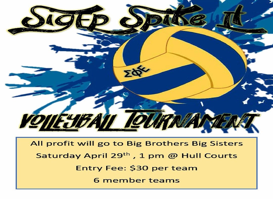 ATUSigEp's tweet photo. Introducing our SigEp Spike It Volleyball Tournament! if your interested in participating please contact any brother or send a DM! https://t.co/xnLlhC2bkk