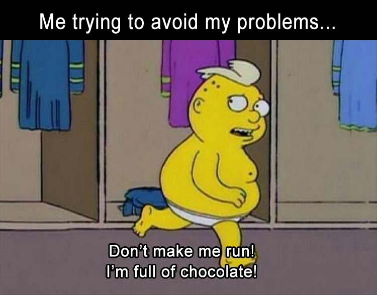 lokeymonsters's tweet photo. Me trying to avoid problems... #humor #procrastination #domorenothing https://t.co/pIyhZxTowU