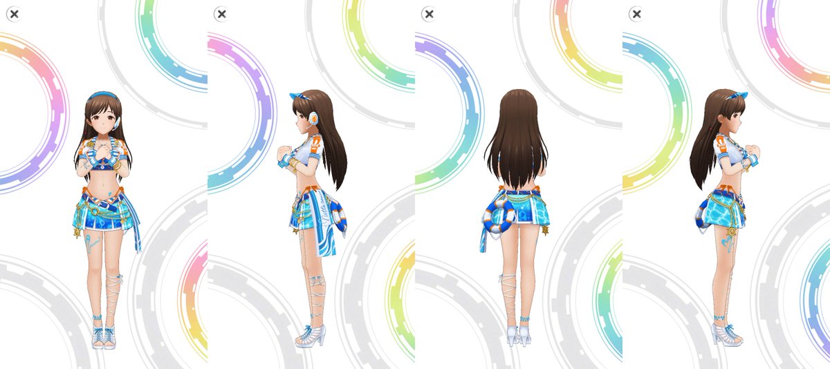 Summer-Colored Southern Breeze - Minami Nitta (Limited SSR). @deresute_eng....