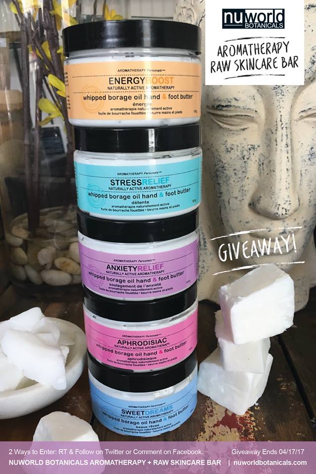 #GIVEAWAY: RT &amp; FOLLOW for your chance to #WIN our Fresh Aromatherapy Butters! For buttery soft &amp; smooth skin. #organic #handcrafted
