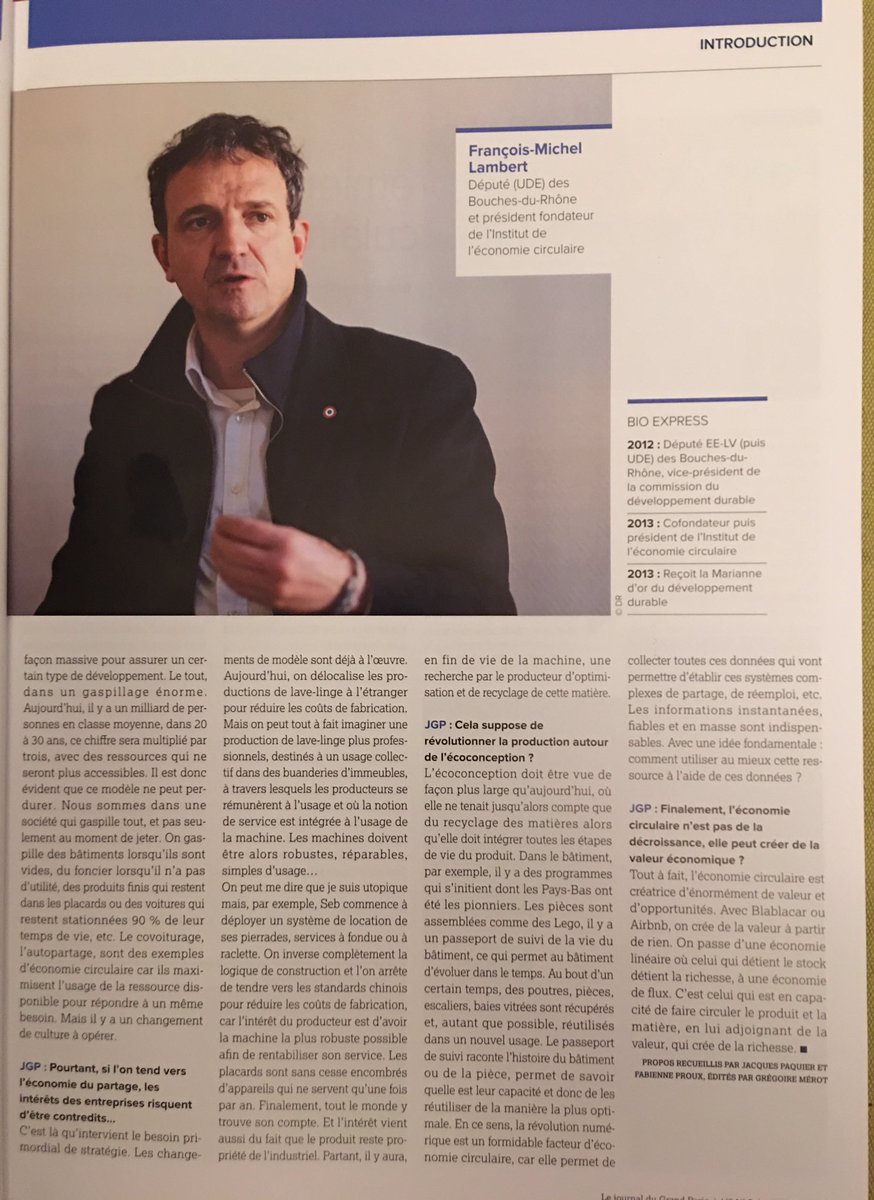 Scx_Flo's tweet photo. "L'#EconomieCirculaire vise à développer un territoire sur la ressource en lien avec l'usage"
@fm_lambert Président @Eco_Circulaire https://t.co/Kvp0ijENye
