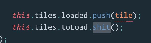 brandondurham's tweet image. Uncaught (in promise) TypeError: _this.tiles.toLoad.shit is not a function #weekendcoding