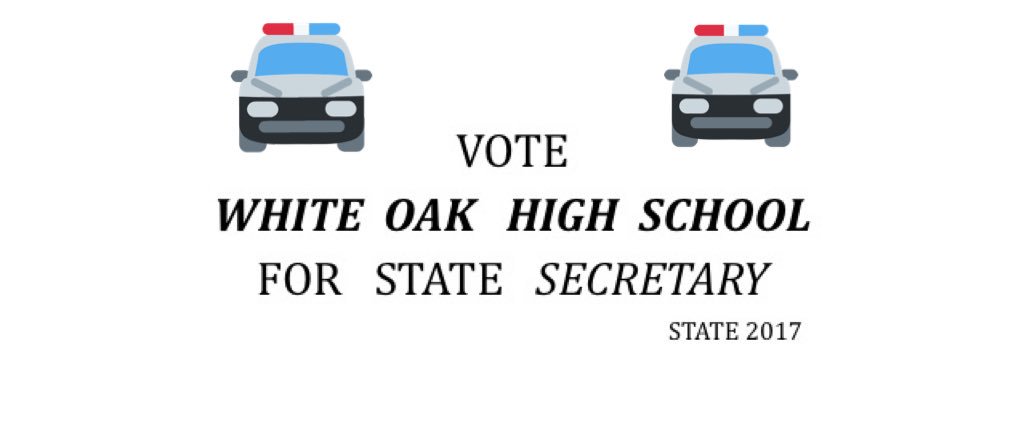 WOHSstuco's tweet photo. 🚨Hey StuCo! Vote WOHS for #TASC State Secretary! 🚔 #OperationBlue backtheblue.us 🚨 https://t.co/XJjhESl2wA