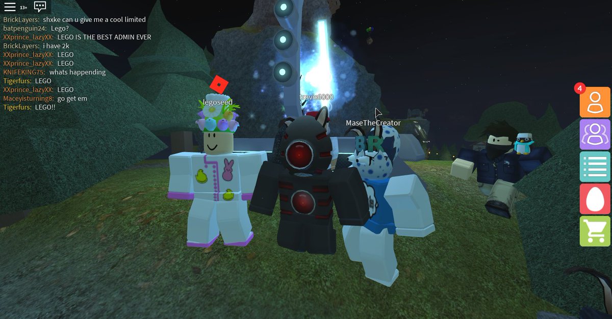 DeliciousPizza_'s tweet photo. #EggHunt2017 Thanks to the following admins for the ROBLOX eggs, @Legoseed (Tr_ain), @AllYourBlox (Mr_Jeep), 100MillionDream @PineappleMug! https://t.co/3amLAndGak