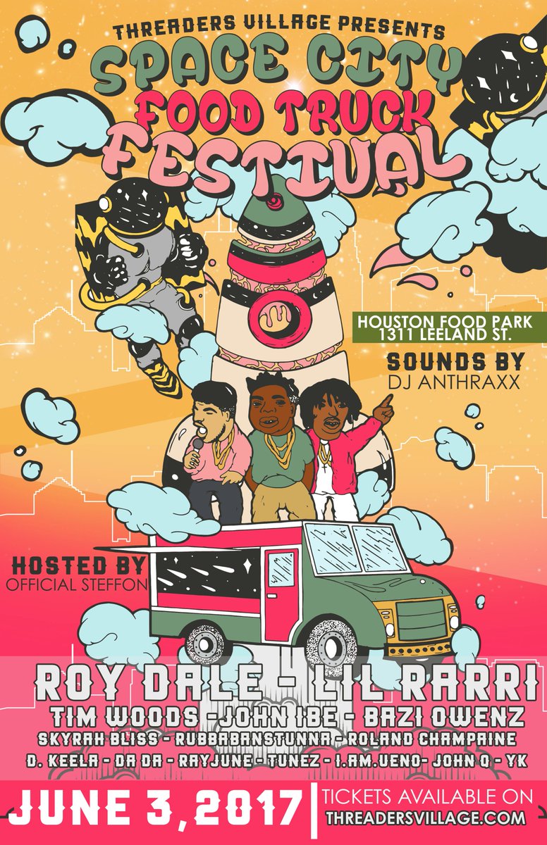 ThreaderVillage's tweet photo. @FoodGasmHtown Join us at this Years Space City Food Truck Festival https://t.co/yavRgtTq1B