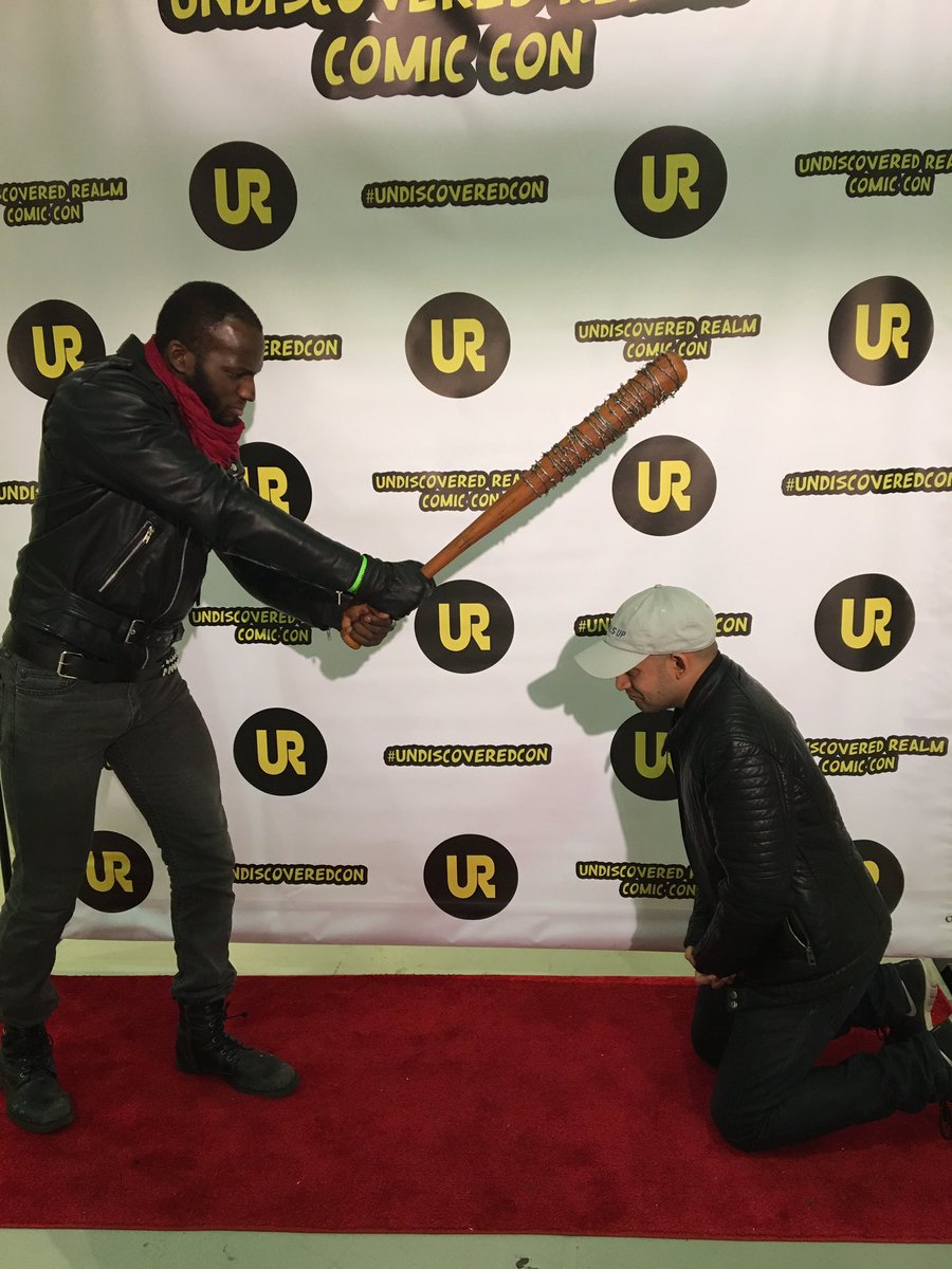 MufsinM's tweet photo. About to be Negan and Lucille's next victim. #twd #thewalkingdead #negan #udcc #undiscoveredrealm https://t.co/Juf1TChRHK