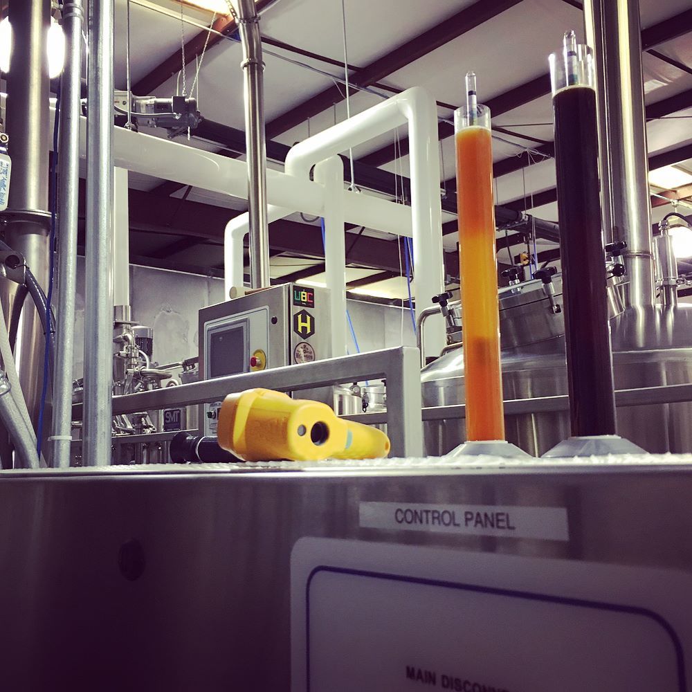 HexagonBrew's tweet photo. Testing and dry hopping today in the brewery. Always #BeerWork to be done! https://t.co/JkhQqWTOS1 https://t.co/O2pEp7SseW