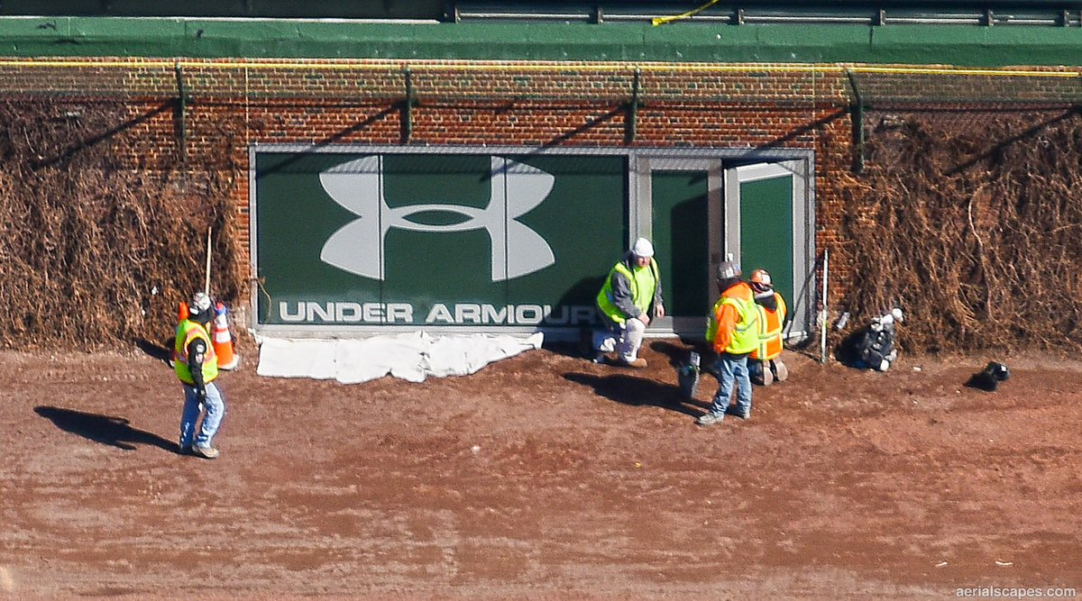 Wrigley Aerials on X: Left field bullpen entrance, Wrigley Field