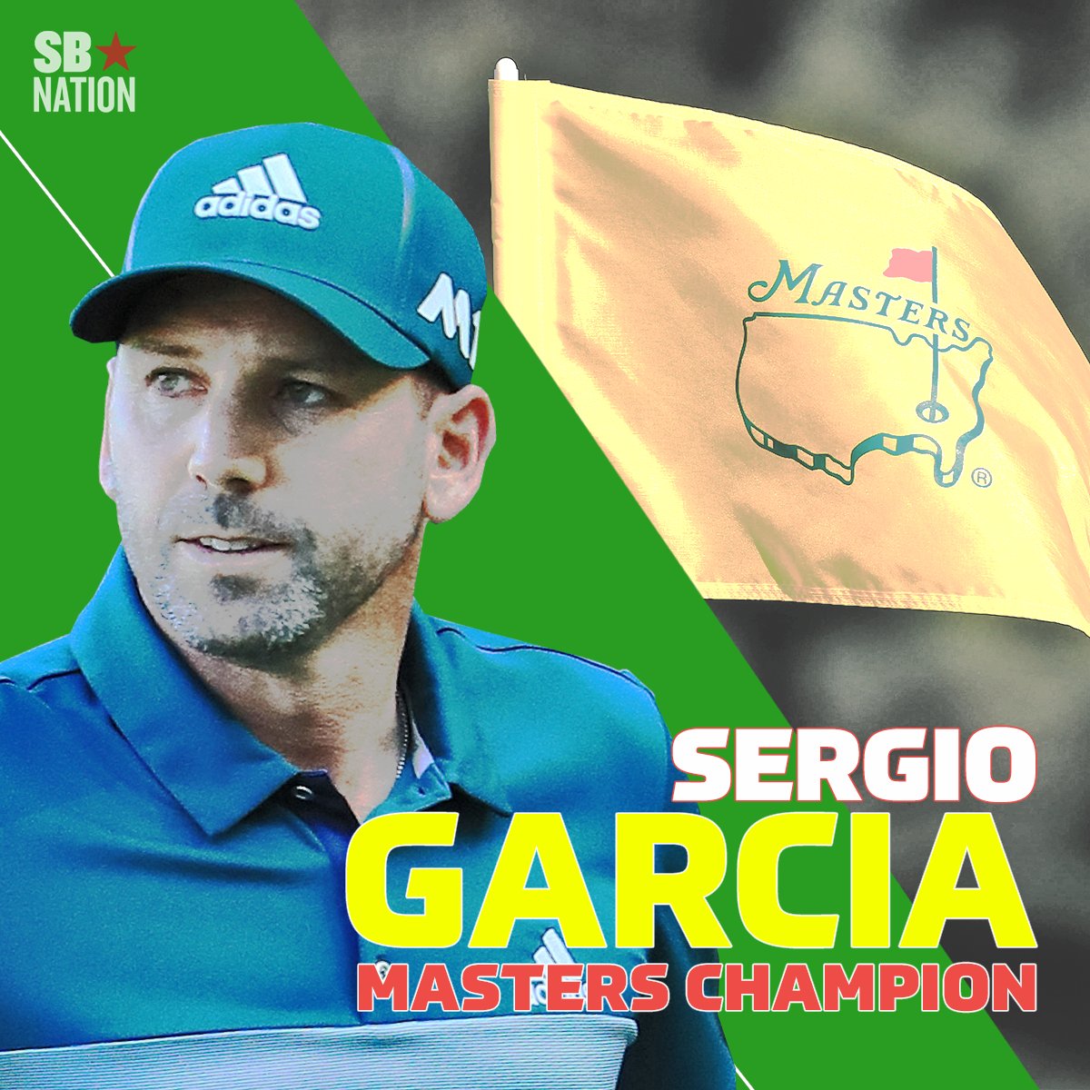 SBNation's tweet photo. Sergio has won the Masters! https://t.co/iap1EvliaD