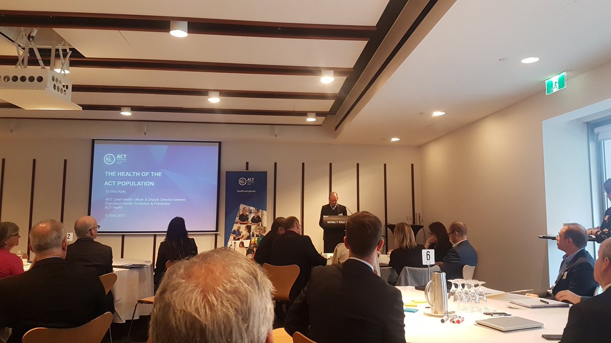 PEPulseACT's tweet image. The Health of the ACT Population forum with intro from @PKelly_ACTCHO  #healthy #CBR