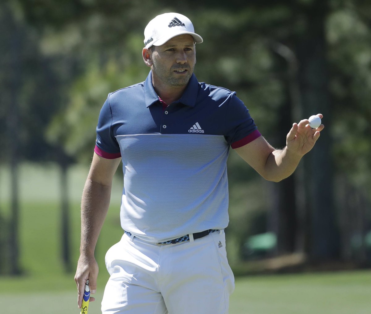 Mychasiw's tweet photo. Not a bad wedding present for Angela &amp; Sergio! Lucky #74 #Masters #SergioGarcia #themasters https://t.co/GbpXUzX2Ku