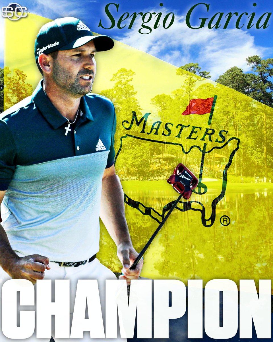 SportsCenter's tweet image. Sergio Garcia wins the 2017 Masters!

Garcia holds off Justin Rose in a playoff to win his first-ever major championship.