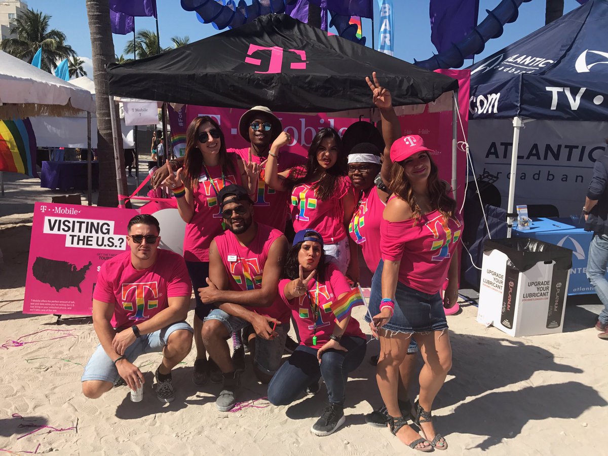JohnLegere's tweet image. So happy that @tmobile could be a part of Miami Pride this year!! #lovewins #mobilizeforequality