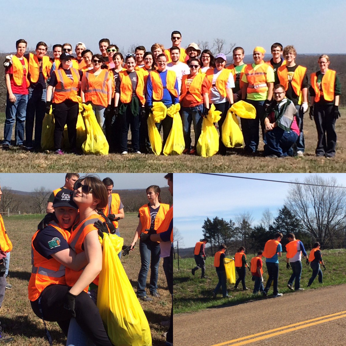 Yesterday we picked up trash for Adopt a Highway! #service
