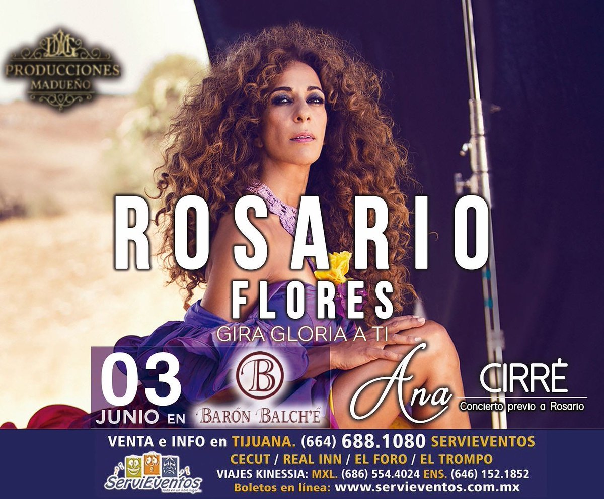 rosarioficial's tweet photo. México! El 3 de junio estaré en Baja California cantando para todos vosotros, con mucha ilusión!

https://t.co/itGOWLCcfP https://t.co/4iXbiMUeUR
