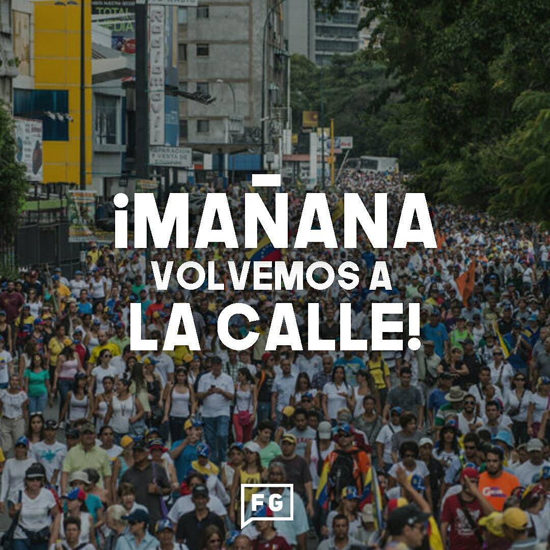 FreddyGuevaraC's tweet photo. Desde todas las calles de Vzla salgamos a exigirle a esta dictadura elecciones generales y respeto a la AN #SindescansoContraLaDictadura https://t.co/NthdmEK4nS
