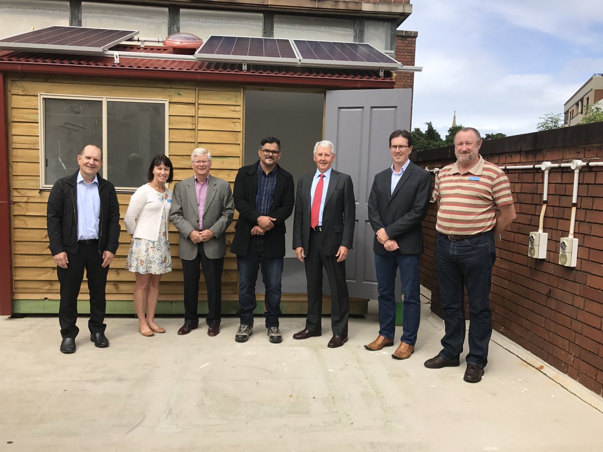 ArbsFoundation's tweet photo. PV cells driving A/C units research project at Sydney TAFE ready to go.  Chair &amp; CEO on site visit https://t.co/hrxenVd0AX