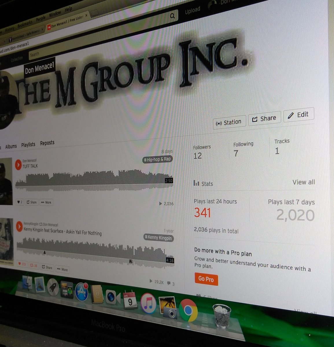 ThaMGroupInc's tweet photo. The #Analytics for #TUFFTALK look amazing on #SoundCloud!! #TheMGroupInc.$$$$!! stay tuned..... https://t.co/V7Vw0PsFcS