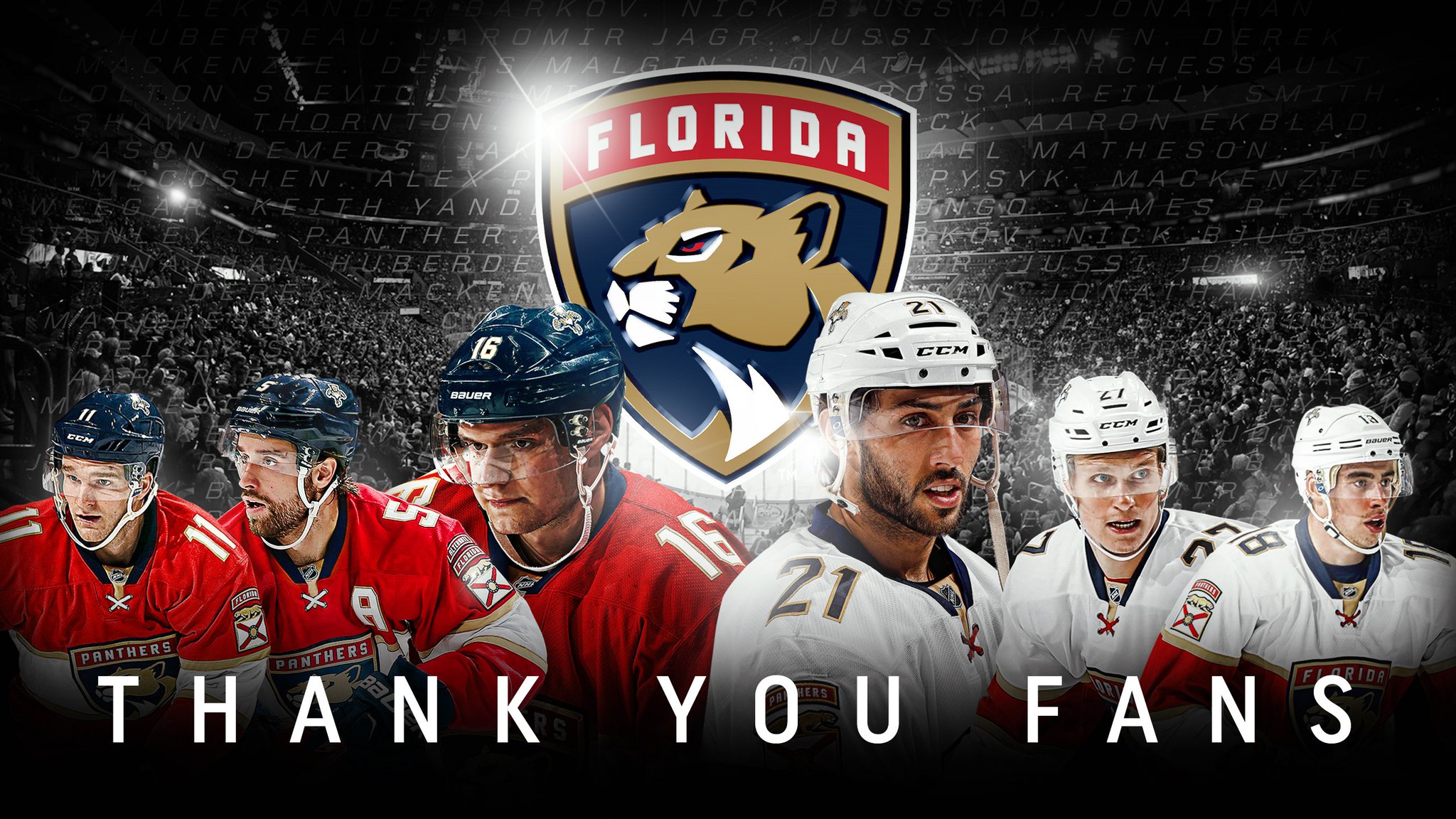 X Florida Panthers On Twitter Thank You For Your Support This Season Flapanthers Fans