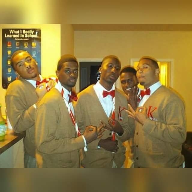 BrentLatin's tweet photo. I love these 4 guys! They are more than just my line brothers. 8 years ago today we joined the bond of #KappaAlphaPsi #PiDelta #LATech https://t.co/aMr8l8DXoQ