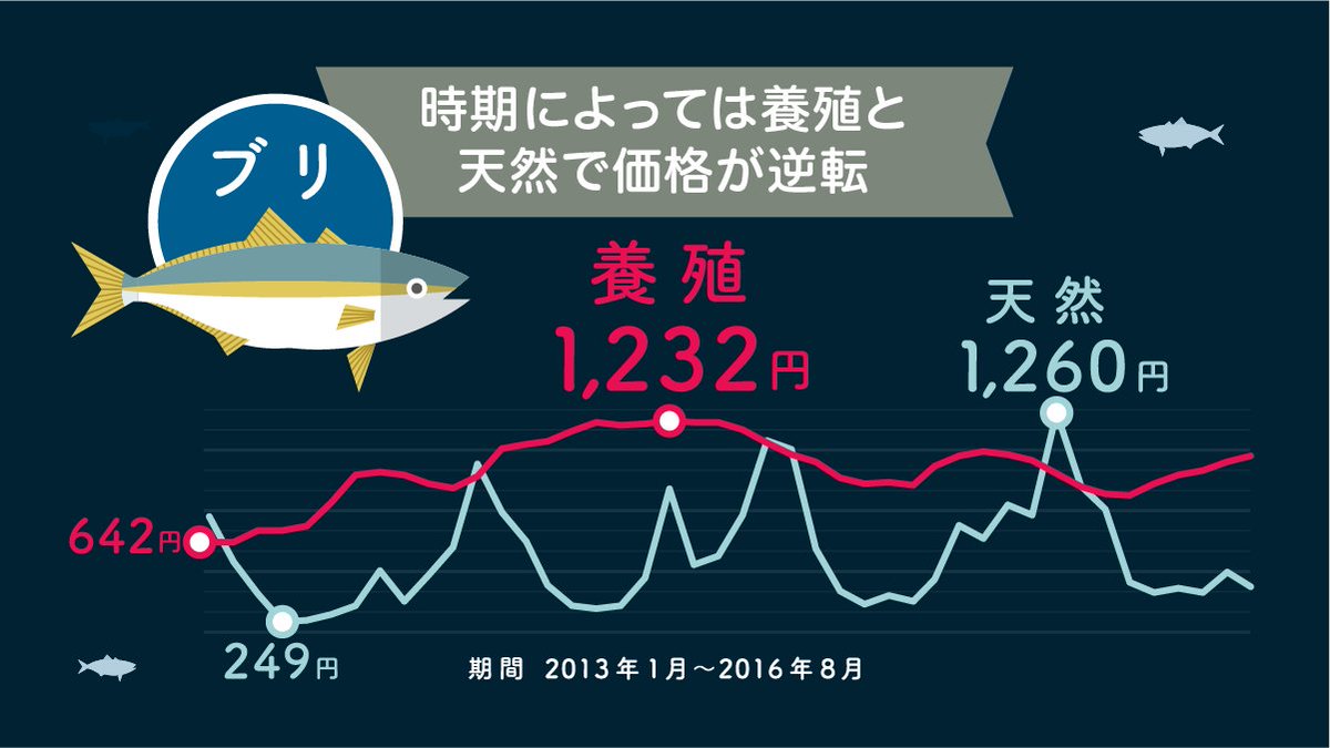 日経ビジュアルデータ Twitterissa ブリなどの養殖魚は天然ものよりも安いと思っていましたが 養殖魚が高い時期が多いことがわかります T Co Qpoudzuwih 日経ビジュアルデータ 日経ビジュアルデータ Twitterissa ブリなどの養殖魚は天然ものよりも安いと思っていましたが 養殖魚が高い時期が多いことがわかります T Co Qpoudzuwih 日経ビジュアルデータ