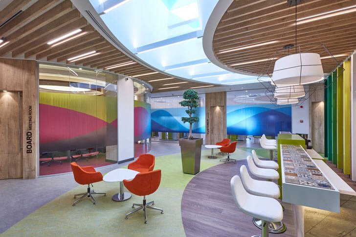 IndiaArtnDesign's tweet image. @halamanprinting office by #EddaArchitecture is a tribute to colour in the corporate world. goo.gl/cfdZ7H