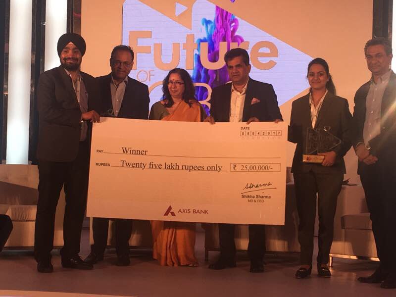 Compliments 2 "Mi- Color" 4 winning 1st prize in #Future of Jobs contest of #AxisBank  Brilliant alternative 2 polluting synthetic colours