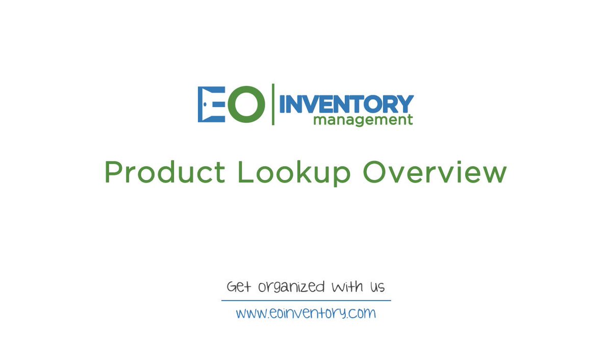 EOInventory's tweet photo. Watch this short how-to video on using the Product Lookup feature of the EO Inventory system! https://t.co/kMxiizQbTL https://t.co/Z3Seug8U2E