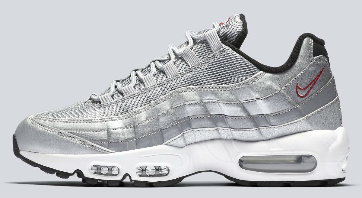 nike 95 silver