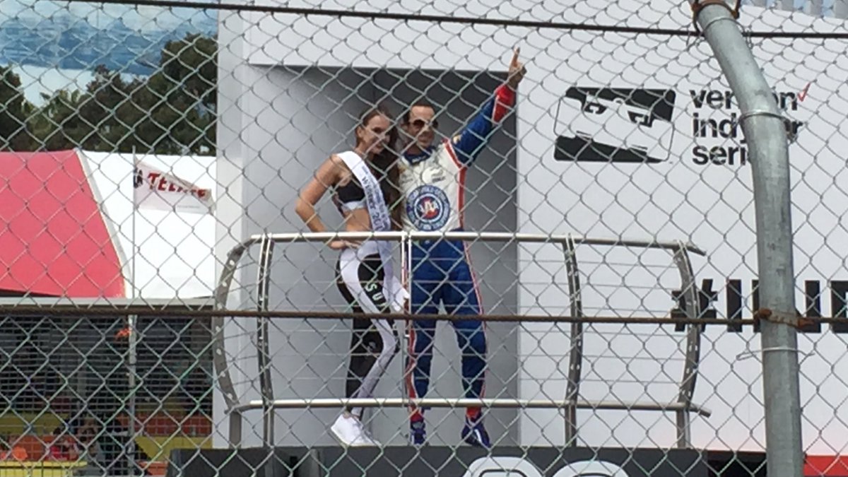 atechfab's tweet image. .@h3lio Helio Castroneves before the start of the @ToyotaGPLB