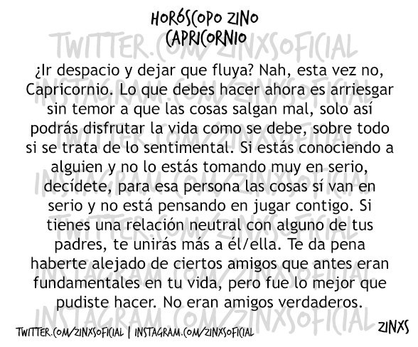 zinos__'s tweet photo. #HoróscopoZino #Capricornio
Parte I &amp; II. https://t.co/YbyAAWv9ta