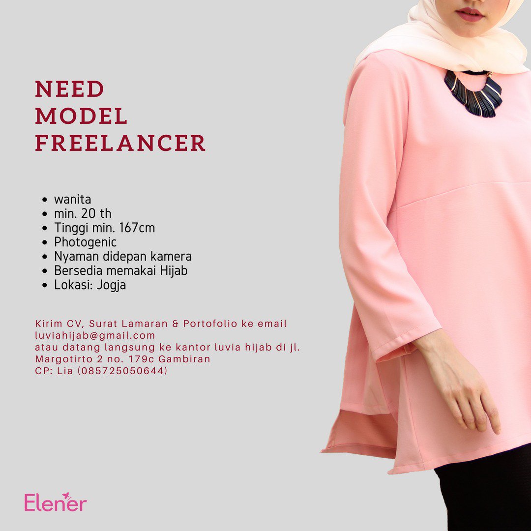 Luvia Hijab On Twitter JogjaLowKer Model Freelance Wanita