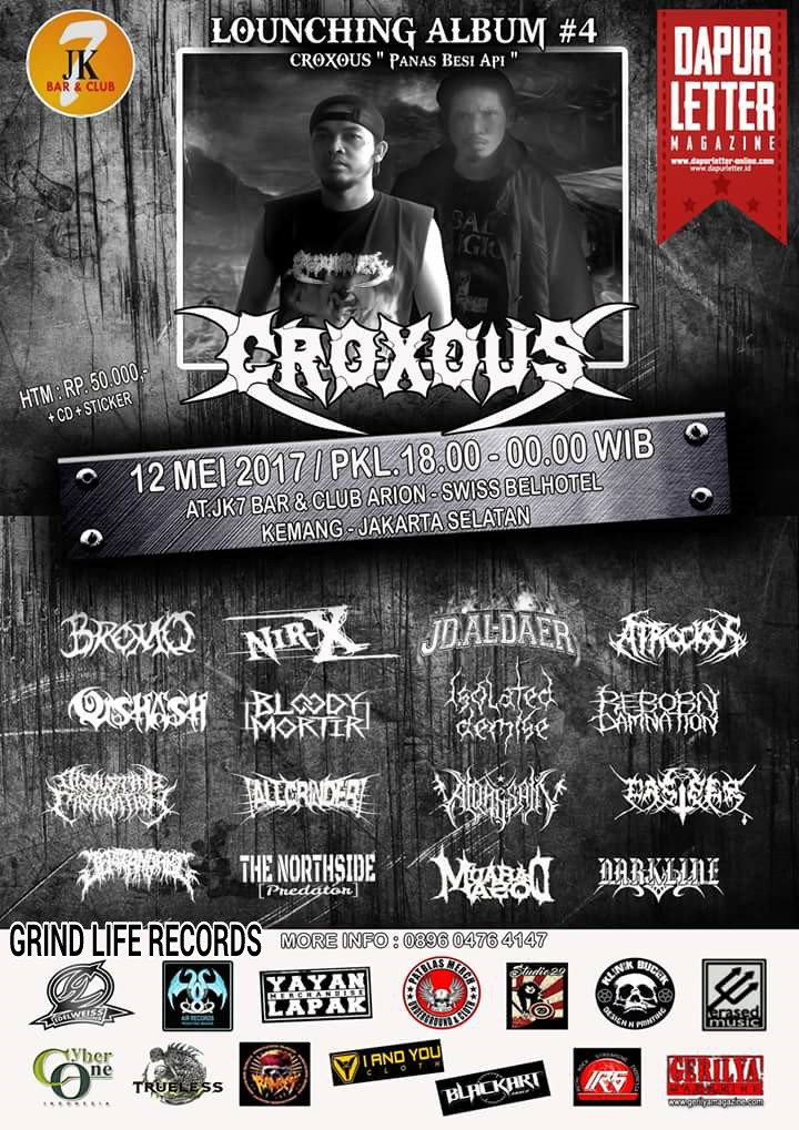 Launching album CROXOUS #4 at JK7 12 MeI 2017 with #QISHASH #jd_aldaer #bromo  etc