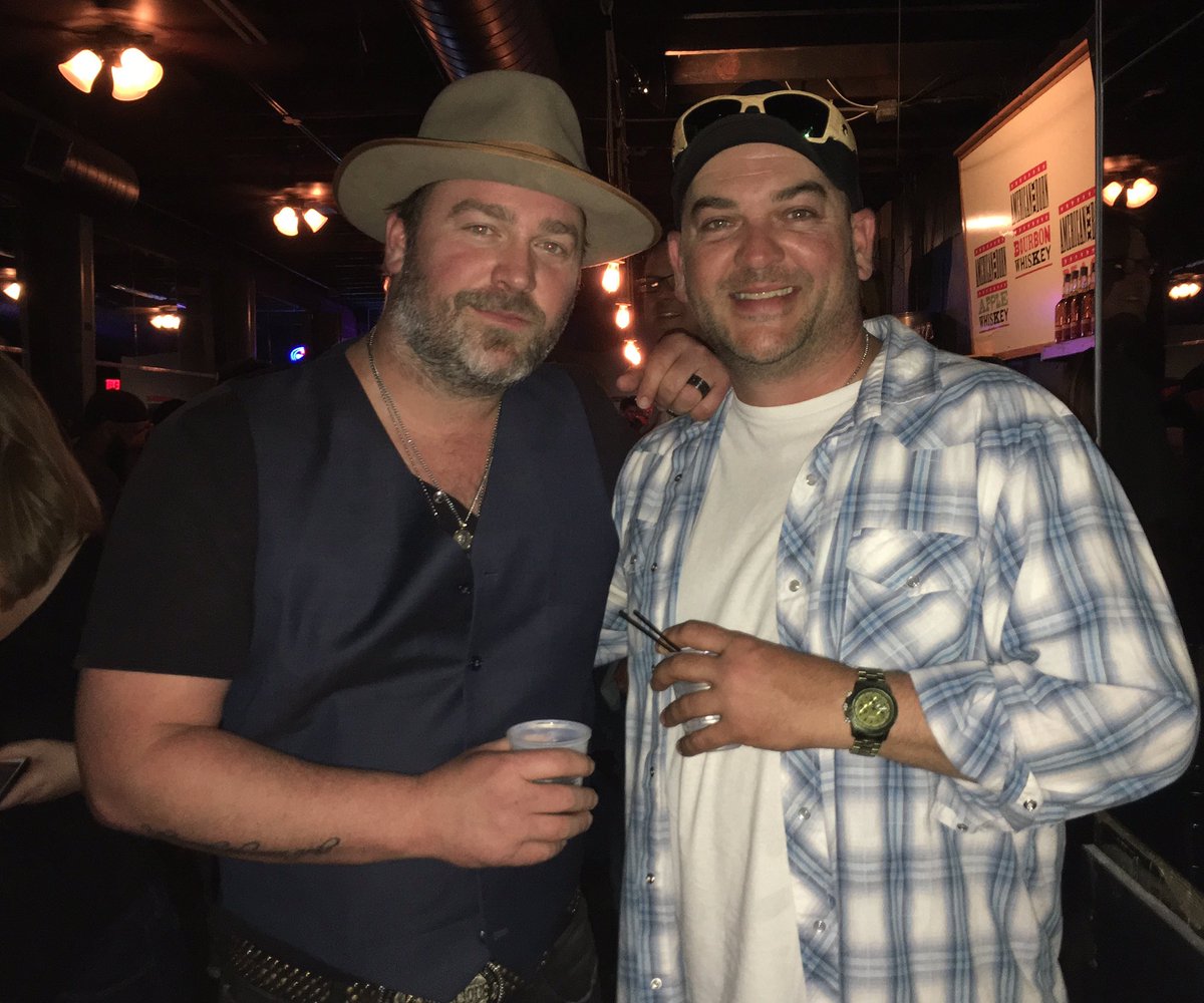 <a href="/BootleggersNash/">Bootleggers Inn</a>  <a href="/leebrice/">Lee Brice</a>  <a href="/ABMBootlegger/">AmericanBornWhiskey</a>  party tonight. Good to have good friends and reunite with good whiskey.