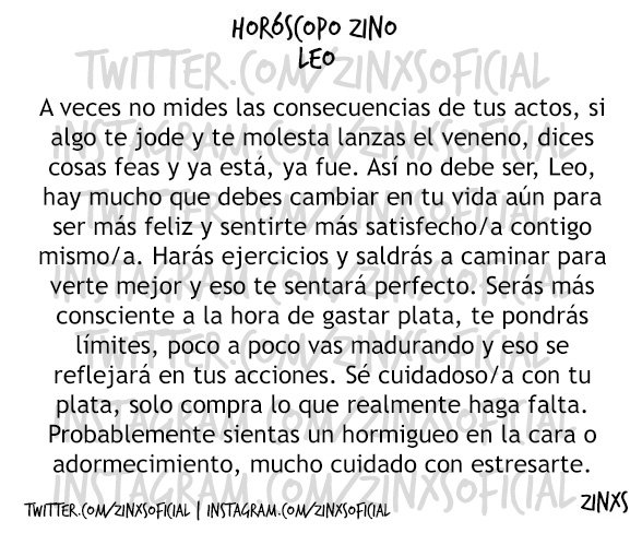 zinos__'s tweet photo. #HoróscopoZino #Leo
Parte I &amp; II. https://t.co/YCRG6ANMlL