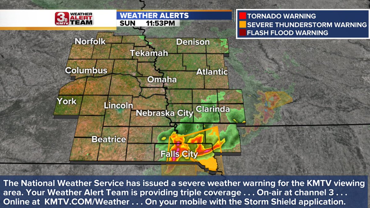For the latest information visit  KMTV.COM/Weather