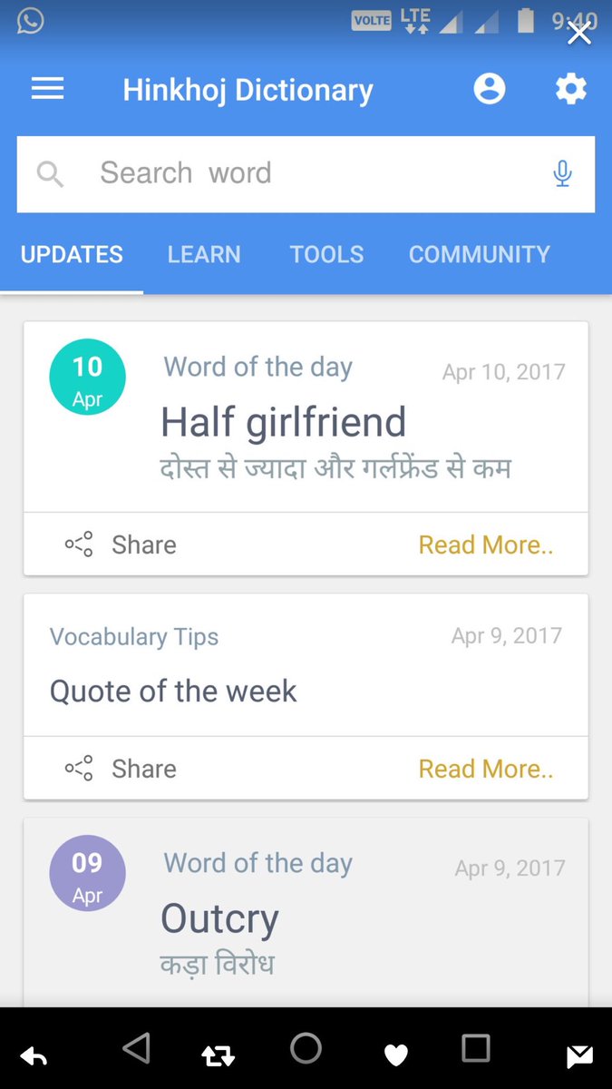 Thank you <a href="/hinkhoj/">HinKhoj</a> for making #HalfGirlfriend part of your dictionary!
