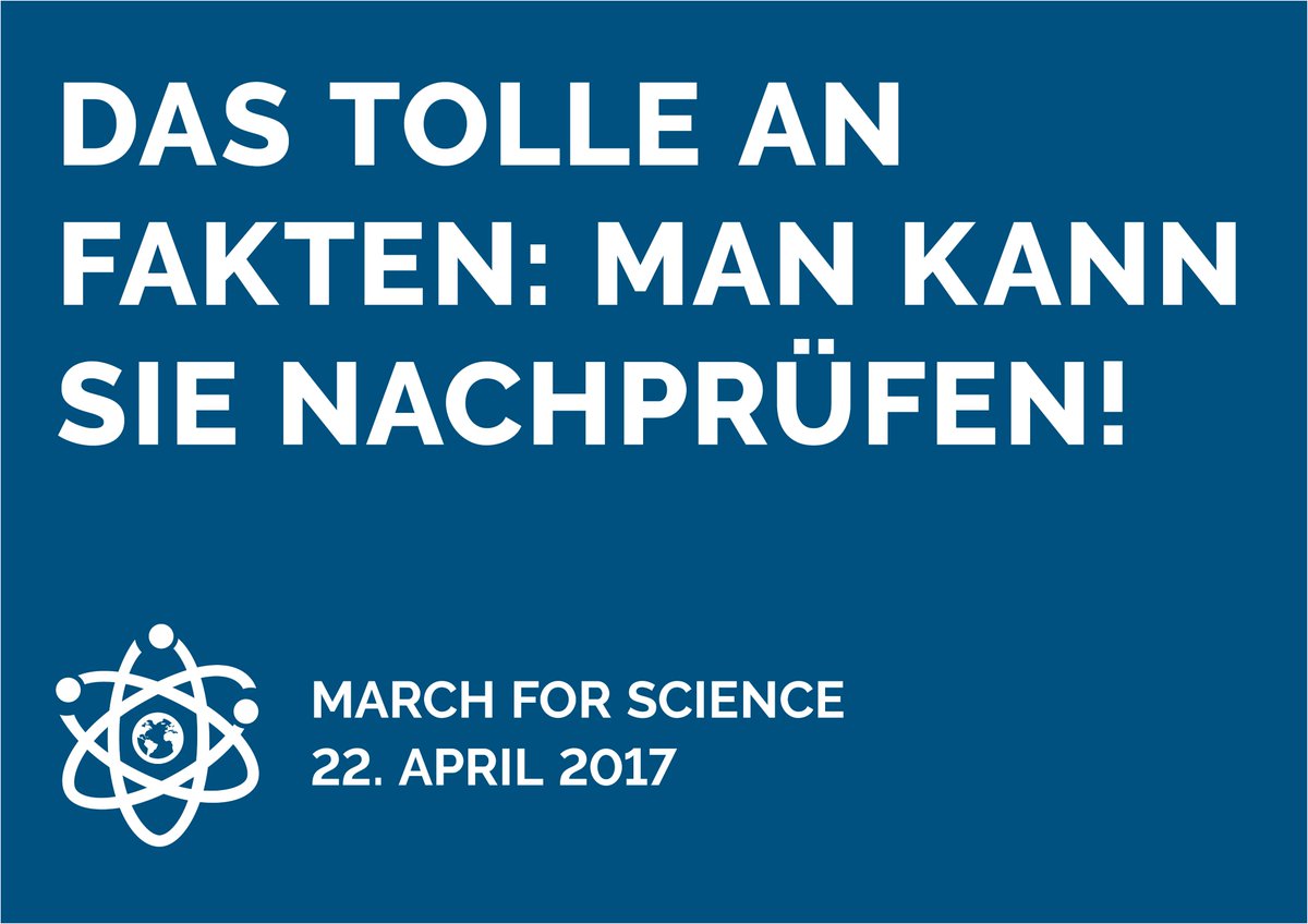 ScienceMarchGER's tweet photo. Das Tolle an #Fakten: Man kann sie nachprüfen! #factsmatter #ScienceMarch #sciencematters #marchforscience #Wissenschaft #fakenews https://t.co/YHMYwWre1o