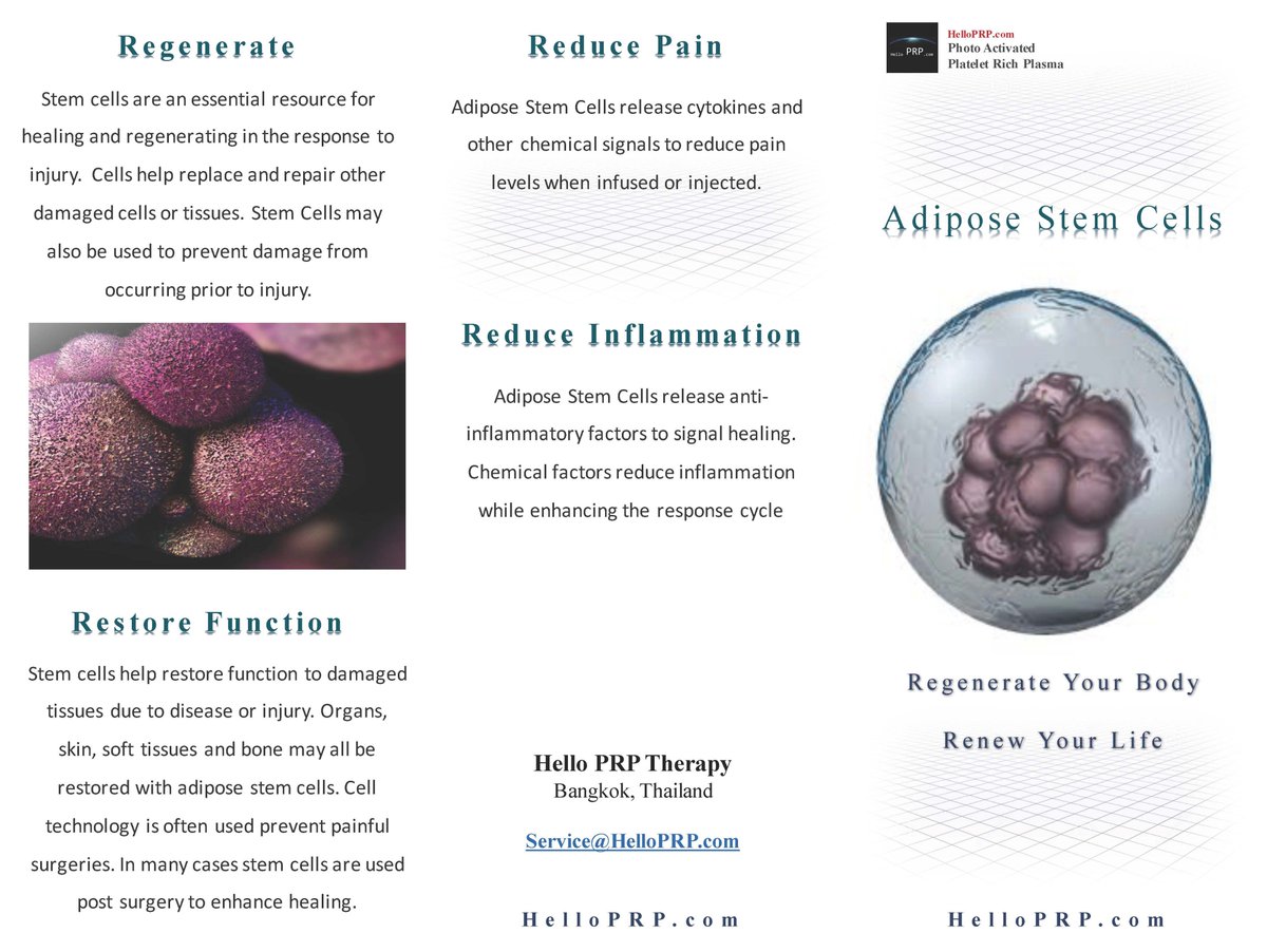 helloprp's tweet image. Hello PRP Therapy
#stemcells
Regenerate Your Body : Renew Your Life
HelloPRP.com