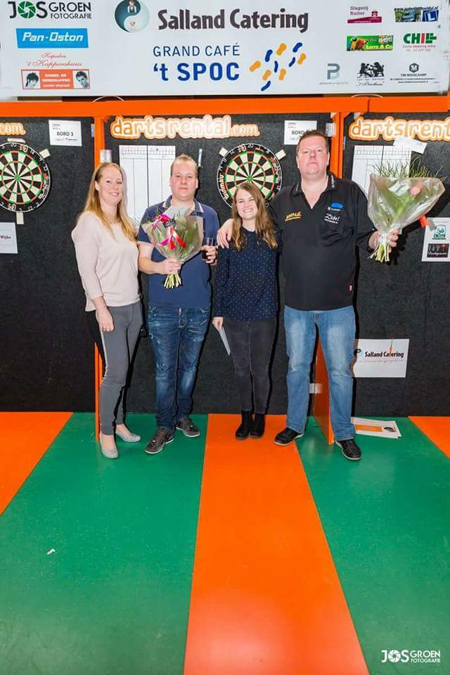 OPENSPOCWIJHE's tweet photo. Winnaars van de 4e editie van het OPENSPOCWIJHE koppel darttoernooi, Frans Harmsen &amp; Leroy Nieuwenhuis https://t.co/9qohiHKyqT