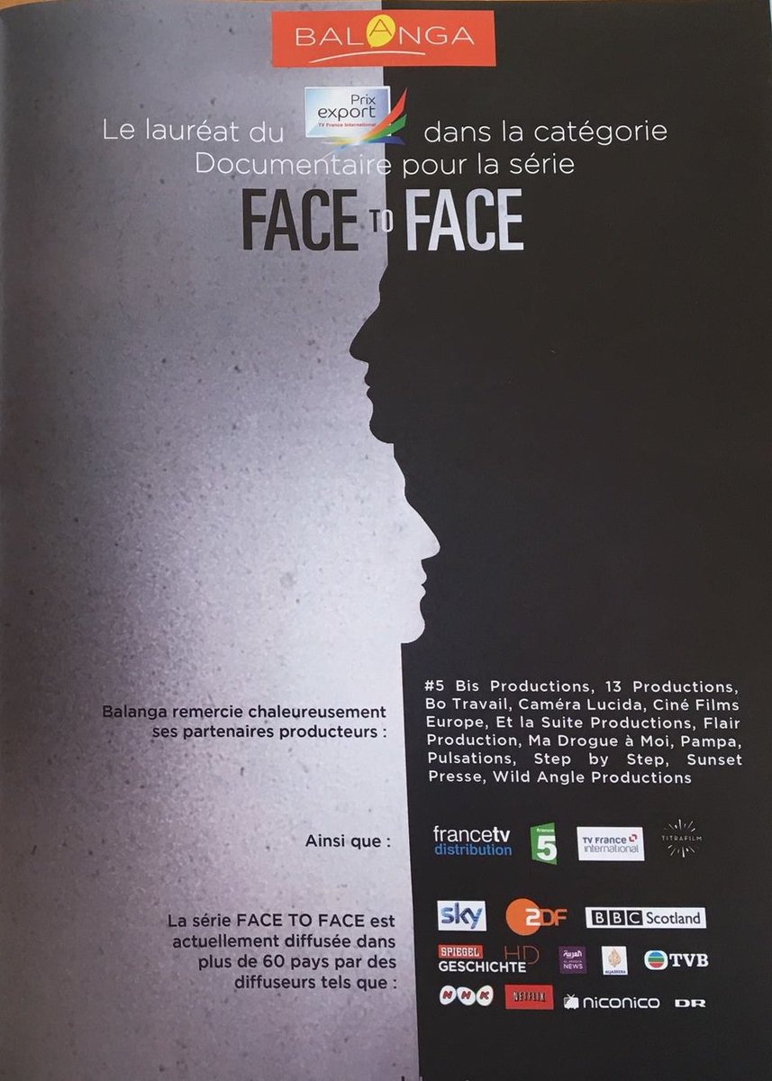titrafilm's tweet photo. Les équipes de #TITRAFILM sont fières d'avoir contribué au succès de #FaceToFace, lauréat du #PrixExport documentaire de @TVFranceIntl 👏 https://t.co/GrHdimWs4K